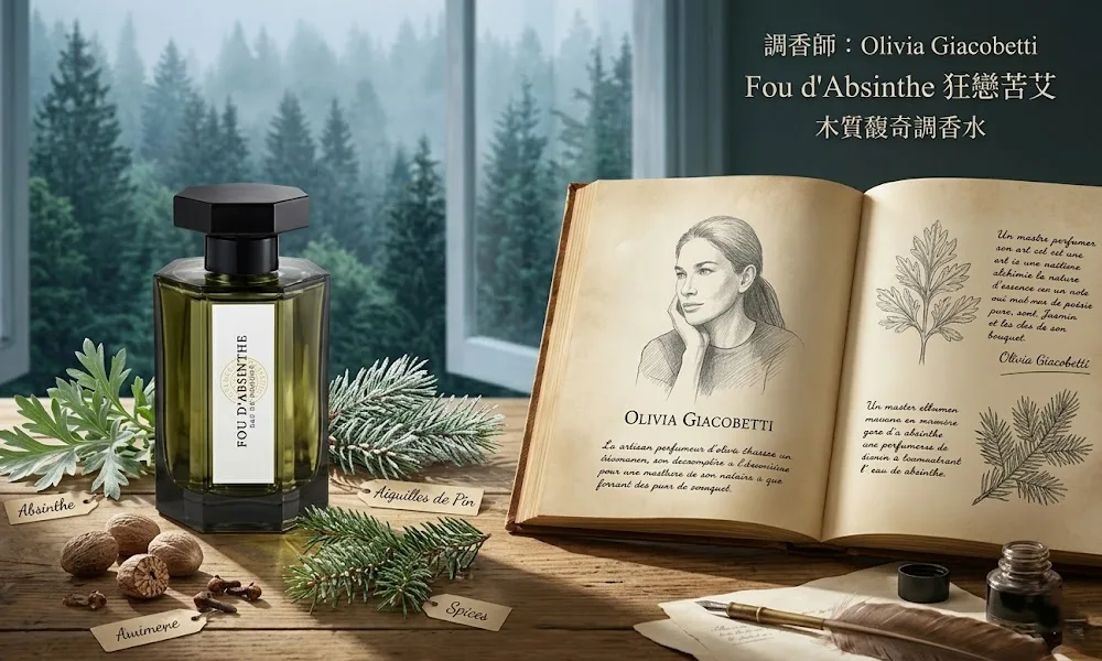 Fou-dAbsinthe-狂戀苦艾淡香精-EDP-100ml調香師香調說明